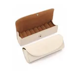 Elli Generisch Schmuck-Reise-Organizer, Leder-Schmucketui | Reise-Schmucketui,Schmuckschatulle mit 6 Schmuck-Reißverschlusstaschen, Schmuck-Organizer aus PU-Leder, Schmucketui