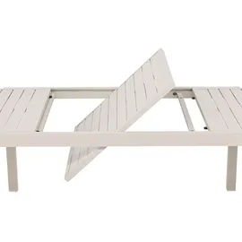 VCM Capo Gartentisch mit Auszug 160 x 240 x 75 cm Beige