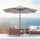 Outsunny Sonnenschirm 300 x 300 cm Creme