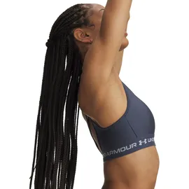 Under Armour Crossback Mid Bra Grau/Blau XS