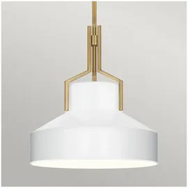 Quoizel Brecken 2-flg. 60 W 30 cm goldfarben/Glas, Metall
