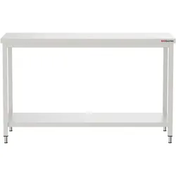 Big-Gastro Edelstahl Arbeitstisch 1400 x 600 - mit Grundboden - IDEAL