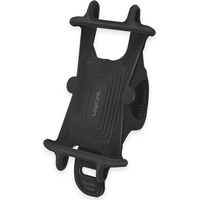 Logilink Universal-Fahrrad-Smartphonehalterung, schwarz aus Silikon, mit Gummibändern, geeignet für Smartpho, Smartphone Halterung, Schwarz