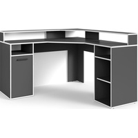 ByLIVING Gamingtisch »Fox«, Breite 139 cm, moderner Eck-Schreibtisch, grau