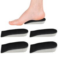 2 Paar Erhöhen Einlegesohle Schuherhöhung, Memory-Schaum-Einlegesohlen, Unsichtbare Schuhlifteinsätze Fersenkissen Stoßdämpfung Schuheinlagen Erhöhung Höhenvergrößernde für Männer und Fraue