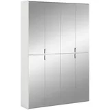Home Affaire Trondheim Garderobenschrank 122 x 34 x 193 cm weiß