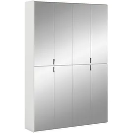 Home Affaire Trondheim Garderobenschrank 122 x 34 x 193 cm weiß