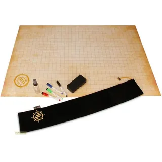 enhance gaming ENHANCE Tabletop RPG Grid Mat Campaign Kit Parchment