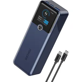 SIXTHGU PowerTower Powerbank, 20000mAh tragbares Ladegerät 3 Ports 200W Ausgang, bidirektionales Laden, für den Flugverkehr zugelassen, Display, Für MacBook, iPhone 17/16/15-Serie etc