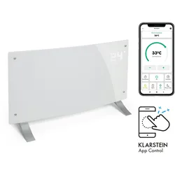 Klarstein Bornholm Curved Smart Konvektionsheizgerät 2000 W App-Steuerung Timer Weiß