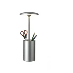 Sompex LED Schreibtischlampe Pott Alu leuchtender Stiftehalter