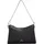 Aigner Ivy Schultertasche Leder Grau/Schwarz