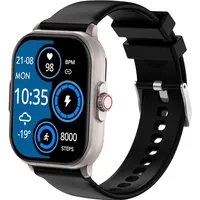 Knauermann Neo 2024 BT 40 mm Aluminiumgehäuse Silber Silikonarmband