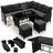 Juskys Manacor Lounge-Set schwarz/grau