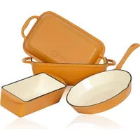 Mahlzeit 3-teiliges Gusseisen Set | Ø 24 cm, 1,6