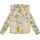 Ragwear Damen, Plüschjacke im Blumenmuster kurze Teddyfleece-Jacke warm mit hohem Kragen und Brusttasche Appopis Print beige, Gr. 5XL (50),