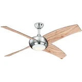AireRyder Borealis 122 cm Deckenventilator kiefer mit Licht inkl. Fernbedienung