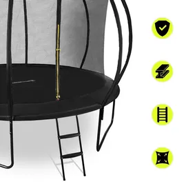 HyperMotion Kindertrampolin 244 cm Schwarz