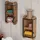 DESIGN DELIGHTS Geschenkband-Organizer, Braun, Holz, 14x31x10.5 cm, Wohnzimmer, Regale, Wandregale