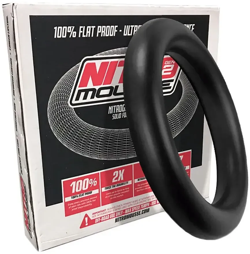 Nitromousse Gen2 Soft Rear Fahrradschlauch - Black - 110 / 100 - 18