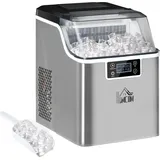 Homcom Eiswürfelmaschine 2,3L Silber