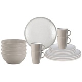 Brunner Melamin Ess Geschirr Set Lunch Box 16-teilig Camping Reise Teller Becher Variante: Stonetouch Amadè