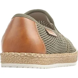 Rieker Herren Schuhe Halbschuhe Slipper B5276, Größe:43 EU, / Grün - 43