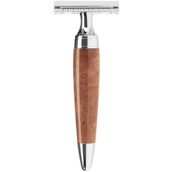 Mühle STYLO Rasierhobel geschlossener Kamm, Griffmaterial Thujamaser-Holz Herren 