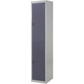 Mendler Boston Schließfach 185x38x45cm dunkelgrau
