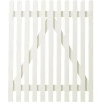 Plus Vorgartentor Retro 100 x 120 cm Weiß/Holz