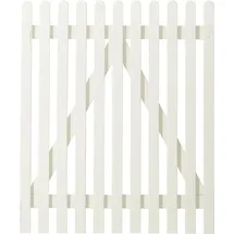 Plus Vorgartentor Retro 100 x 120 cm Weiß/Holz