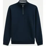 Marc O'Polo LSL Sweat Troyer Herren Blau M