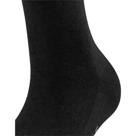 Falke Damen Kniestrümpfe Family Kh nachhaltige Baumwolle lang einfarbig 1 Paar, Schwarz Black 3009, 35-38 - - 35|36|37|38