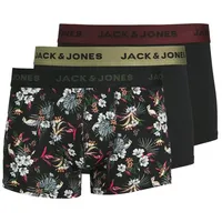 JACK & JONES Jacflower Microfiber Boxershorts schwarz S 3er Pack