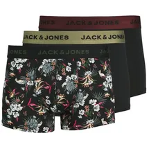 JACK & JONES Jacflower Microfiber Boxershorts schwarz S 3er Pack