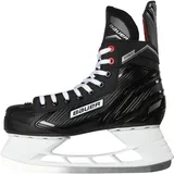 Bauer Herren Eishockey-Schlittschuhe "Complet Pro Skate Sr Feldhockeyschuhe, Schwarz (Schwarz-Weiss-Rot-SI 900 schwarz/weiß/rot)