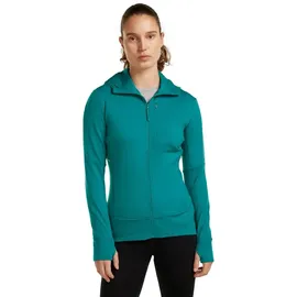 Icebreaker Quantum IV Fleecejacke Blau/Smaragd S