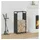 vidaXL Kaminholzregal Kaltgewalzter Stahl 44 x 28 x 90 cm Schwarz