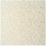 Rasch TEXTIL Stoff Rasch Dekostoff Gardinenstoff Stickerei Meterware Fly Way creme 140cm, bestickt beige