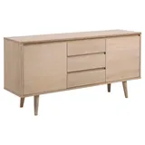 AC Design Furniture Anrichte Pernille, B: 150 x T:40 x H: 75 cm, MDF, Braun