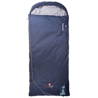 Grüezi Bag Biopod Wolle Murmeltier Comfort XXL Schlafsack (Größe Rechts blau