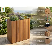 prestige home living outdoor Pflanzkübel 57 x 30 x 64 cm Braun