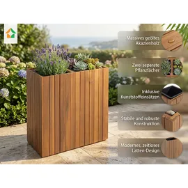 prestige home living outdoor Pflanzkübel 57 x 30 x 64 cm Braun