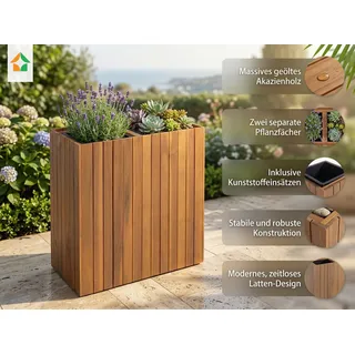 prestige home living outdoor Pflanzkübel 57 x 30 x 64 cm Braun