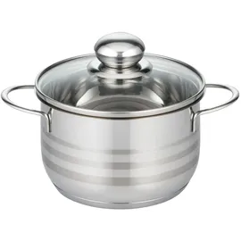 ELO Stahlwaren GmbH Brillant Topf-Set 5-tlg. Kochtopf + Suppentopf + 3 x Deckel
