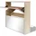 vidaXL Schuhschrank 63 x 67 x 17 cm mit 2 Fächern Spiegel Eiche-Optik / braun