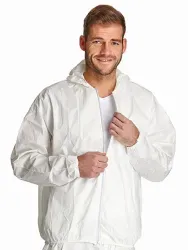 ProSafe® 2 Einweg Jacke, Kapuze, weiß, PSA Kategorie 3 PS2JA-3XL , 1 Stück, Größe 3XL