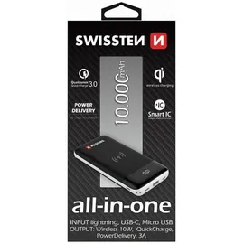 Swissten All in one Power Bank 10000mAh, All-In-One Li-Pol 5/9/12V 22013927