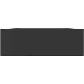 vidaXL Schweberegal mit Schublade 80 x 25 x 8 cm Schwarz