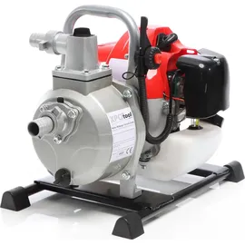 XPOtool Benzin Wasserpumpe 1,47 kW 15.000l/h 35m Förderhöhe, 38 mm Anschluss (1,5"), Gartenpumpe Motorpumpe mit 2-Takt-Motor